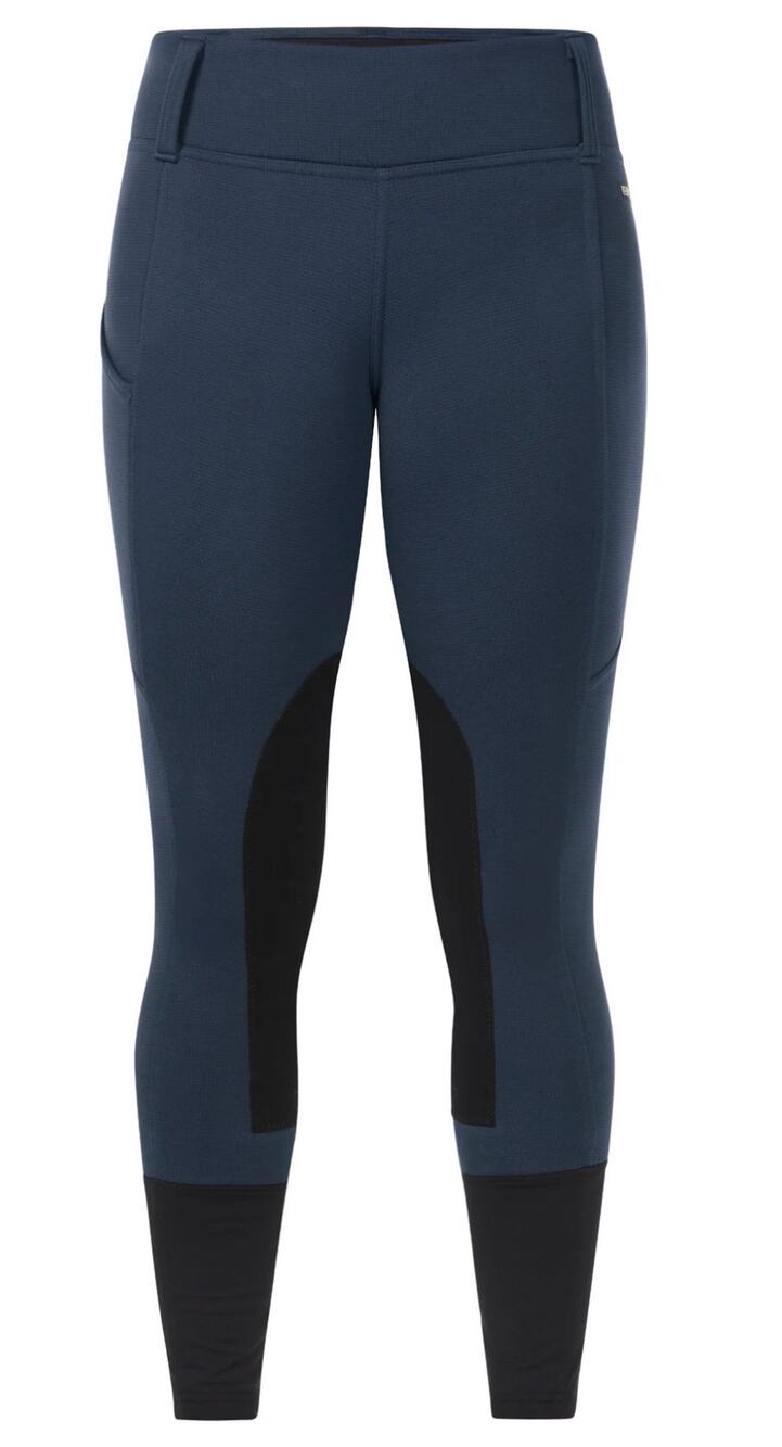 KERRITS Sz Lg Equestrian Riding Breeches Winter Fleece Lined Knee Patch